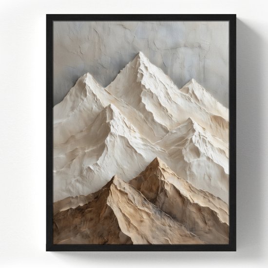 Картина в раме Горы 3D 40x50 см цвет разноцветный