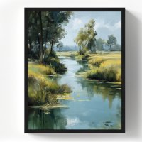 Картина в раме Пейзаж 40x50 см цвет разноцветный