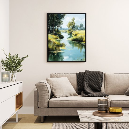 Картина в раме Пейзаж 40x50 см цвет разноцветный