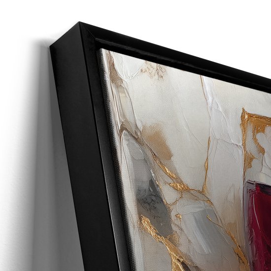 Картина в раме Бокал вина 40x50 см цвет разноцветный