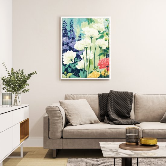 Картина в раме Полевые цветы 40x50 см цвет разноцветный