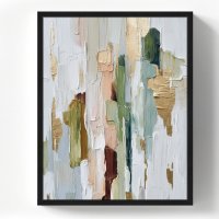 Картина в раме Абстрактные мазки 40x50 см цвет разноцветный