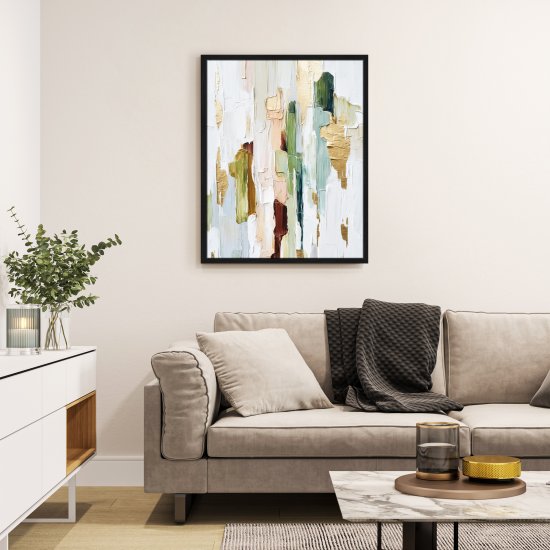 Картина в раме Абстрактные мазки 40x50 см цвет разноцветный
