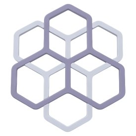 Подставка под горячее Esprado 2 в 1 17x15 см силикон цвет хром