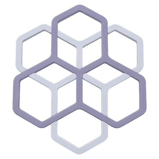 Подставка под горячее Esprado 2 в 1 17x15 см силикон цвет хром