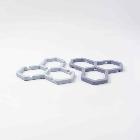 Подставка под горячее Esprado 2 в 1 17x15 см силикон цвет хром