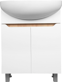Тумба под накладную раковину Руан 60x83 раковина Амур шкаф-пенал Руан шкаф с зеркалом цвет корпуса белый