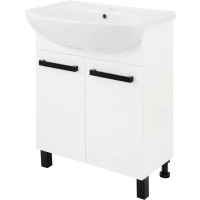 Тумба под накладную раковину Софи 55x78 раковина Rosa Элеганс шкаф-пенал цвет корпуса белый