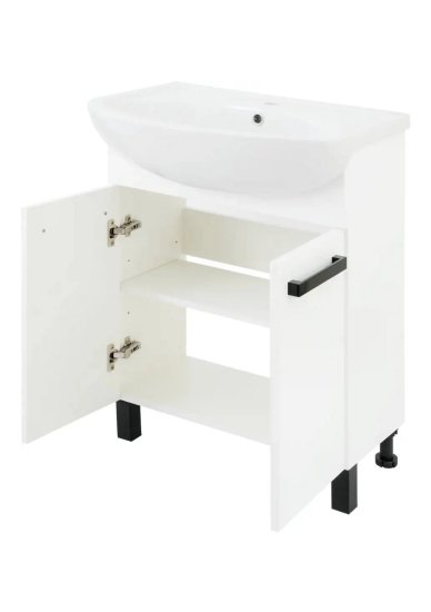 Тумба под накладную раковину Софи 55x78 раковина Rosa Элеганс шкаф-пенал цвет корпуса белый