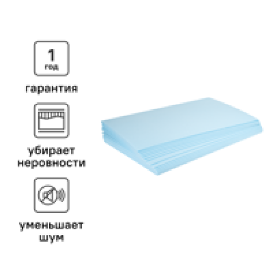 Подложка под напольное покрытие MONLID 5 мм 6 м² полистирол
