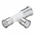 Тройник Henco (11PKW-322626) 32(пресс) х 26(пресс) х 26(пресс) белый PVDF