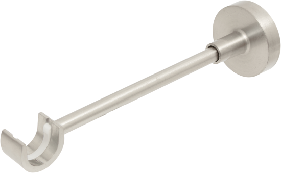 Держатель для однорядной штанги металл цвет хром 19.5 см