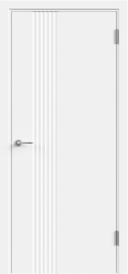 Комплект двери Сейши глухая 60x200 см эмаль цвет белый без доборов