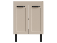 Тумба под накладную раковину Гала 60x81 раковина KONSENSA Teano каркас шкафа-пенала цвет корпуса бежевый