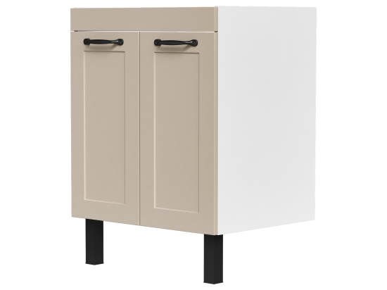 Тумба под накладную раковину Гала 60x81 раковина KONSENSA Teano каркас шкафа-пенала цвет корпуса бежевый