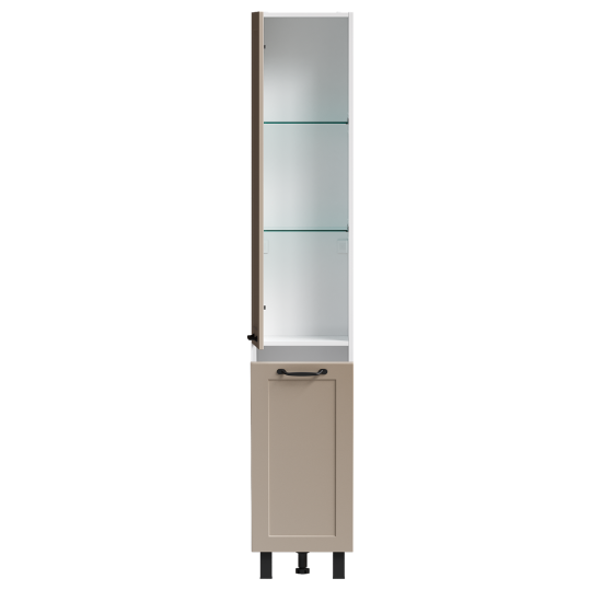 Тумба под накладную раковину Гала 60x81 раковина KONSENSA Teano каркас шкафа-пенала цвет корпуса бежевый