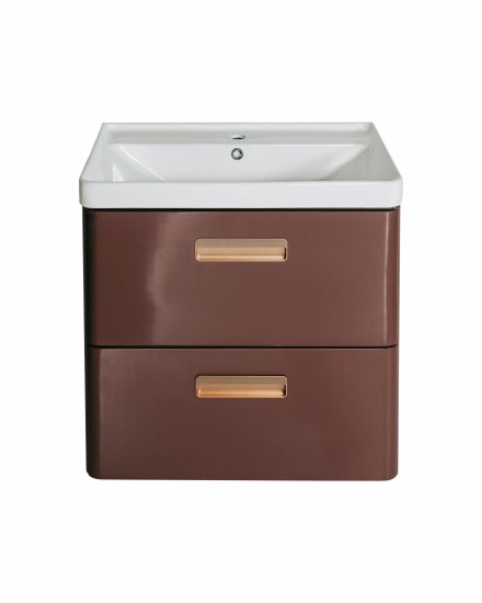 Тумба под накладную раковину Гарда 60x60 шкаф пенал цвет корпуса коричневый