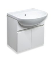 Тумба под накладную раковину T-50 48.5x55 раковина Универсал Рома шкаф с зеркалом Лц цвет корпуса белый