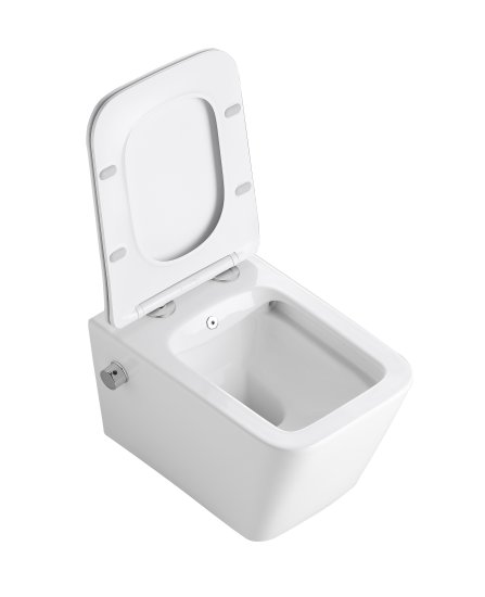 Комплект инсталляции Aquatek Pneumo N 49 с унитазом тип ободка открытый Glory клавиша Aquatek Pnn-0000004 чёрная