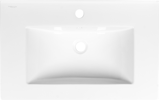 Тумба под накладную раковину Мадрид 73.1x45.7 раковина Sanita Luxe Квадро шкаф-пенал цвет корпуса белый