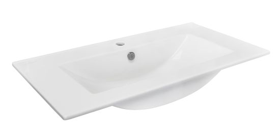 Тумба под накладную раковину Мадрид 89.2x45 раковина Sanita Luxe Квадро шкаф-пенал цвет корпуса бежевый