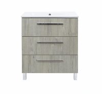 Тумба под накладную раковину Мадрид 73.1x45.7 раковина Sanita Luxe Квадро шкаф-пенал цвет корпуса бежевый