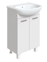 Тумба под накладную раковину Мини 45x78 раковина Rosa Элеганс шкаф-пенал шкаф напольный цвет корпуса белый