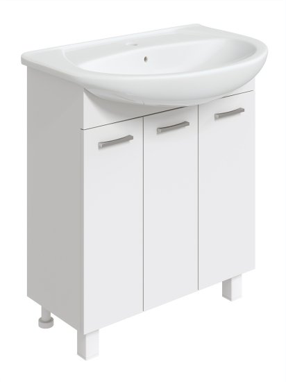 Тумба под накладную раковину Мини 71x78 раковина Kirovit Стиль шкаф-пенал шкаф напольный цвет корпуса белый