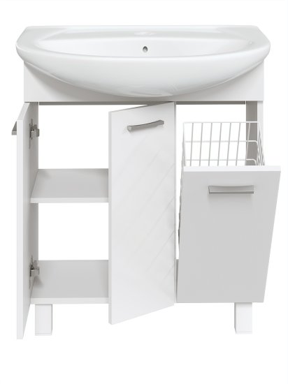 Тумба под накладную раковину Мини 71x78 раковина Kirovit Стиль шкаф-пенал шкаф напольный цвет корпуса белый