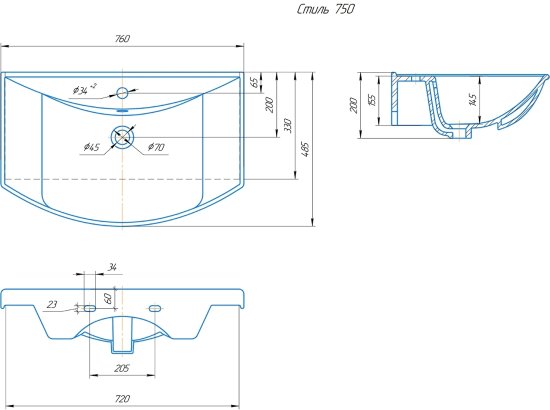 Тумба под накладную раковину Мини 71x78 раковина Kirovit Стиль шкаф-пенал шкаф напольный цвет корпуса белый
