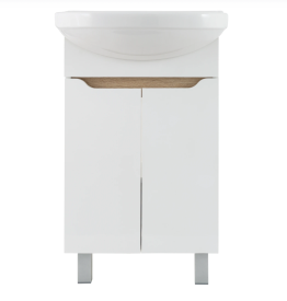 Тумба под накладную раковину Руан 48.5x68 раковина Универсал Рома шкаф-пенал Руан шкаф с зеркалом цвет корпуса белый