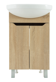 Тумба под накладную раковину Руан 48.5x68 раковина Универсал Рома шкаф-пенал Руан шкаф с зеркалом цвет корпуса бежевый