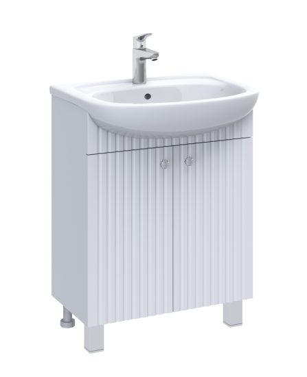 Тумба под накладную раковину Роллс 49.7x79 раковина Керамин Нео шкаф-пенал Роллс шкаф с зеркалом цвет корпуса белый