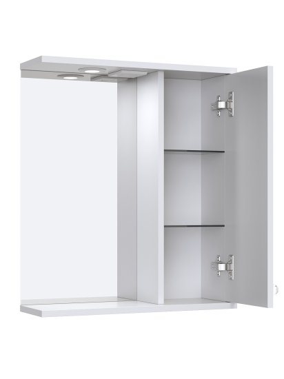 Тумба под накладную раковину Роллс 49.7x79 раковина Керамин Нео шкаф-пенал Роллс шкаф с зеркалом цвет корпуса белый