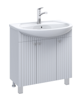 Тумба под накладную раковину Роллс 83x79 раковина Kirovit Элеганс шкаф-пенал Роллс шкаф с зеркалом цвет корпуса белый