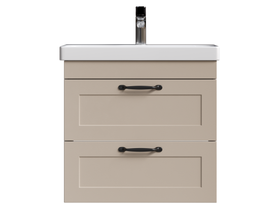 Тумба под накладную раковину Гала 60x56 раковина KONSENSA Teano каркас шкафа-пенала цвет корпуса бежевый