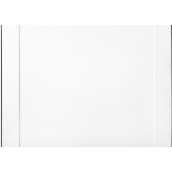 Дверь межкомнатная глухая Рица 80x230 см ПЭТ цвет белый с замком и петлями