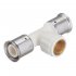 Тройник Henco (13PKW-260426) 26(пресс) х 1/2 ВР(г) х 26(пресс) белый PVDF