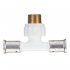 Тройник Henco (14PKW-200520) 20(пресс) х 3/4 НР(ш) х 20(пресс) белый PVDF