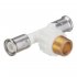 Тройник Henco (14PKW-200520) 20(пресс) х 3/4 НР(ш) х 20(пресс) белый PVDF