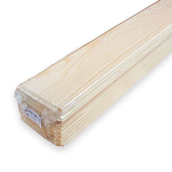 Деревянная панель 8x96x1450 мм хвоя сорт AB с фаской угла