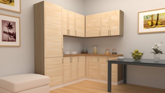 Наборная дверка мебельная Арелан 496х1916х18мм хвоя экстра