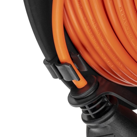 Удлинитель на катушке Duwi 1 розетка без заземления 20 м 2200 Вт цвет оранжевый