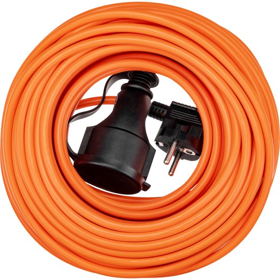 Удлинитель-шнур Duwi 1 розетка с заземлением 25 м 2200 Вт цвет оранжевый