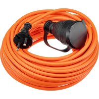 Удлинитель-шнур Duwi 1 розетка без заземления 20 м 2200 Вт цвет оранжевый