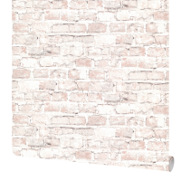 Обои флизелиновые Аспект Ру Брикс темно-бежевые 1.06 м 78030-45