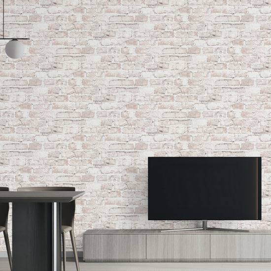 Обои флизелиновые Аспект Ру Брикс темно-бежевые 1.06 м 78030-45