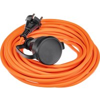 Удлинитель-шнур Duwi 1 розетка без заземления 10 м 2200 Вт цвет оранжевый