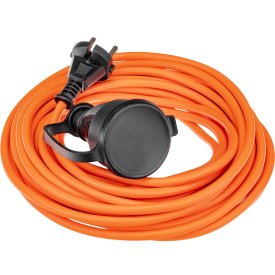 Удлинитель-шнур Duwi 1 розетка без заземления 10 м 2200 Вт цвет оранжевый