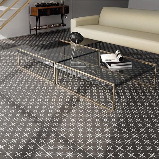 Керамогранит Monopole Stella black 187х187х8 мм (23 шт.=0,805 кв.м)